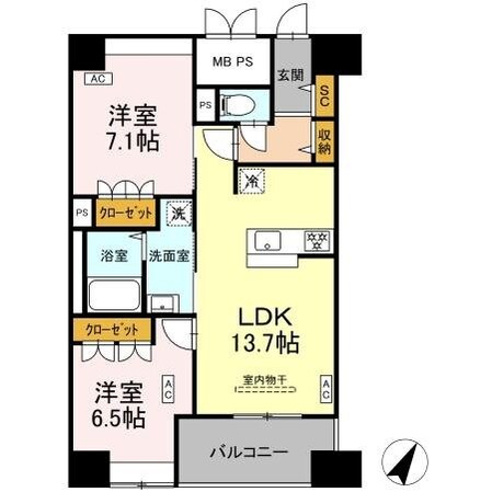 D-ROOM千葉中央の物件間取画像